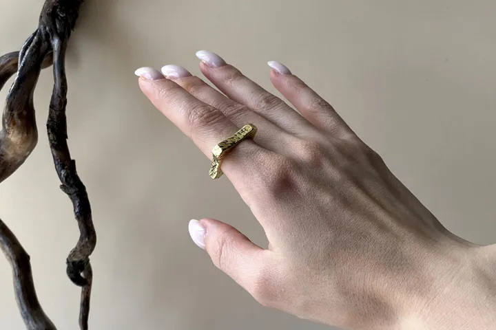 Кольцо «Квадрат» из бронзы - Кольца